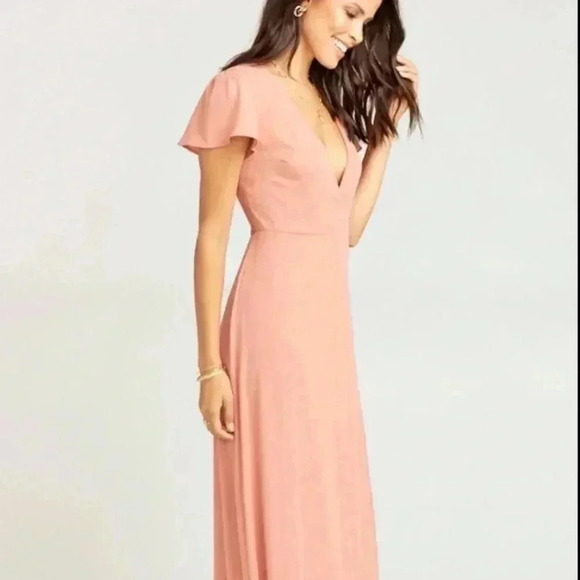 Show Me Your‎ MuMu Noelle Flutter Dress Sz Small - Picture 3 of 16